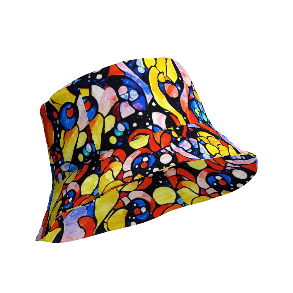 Supernova Symphony on Reversible Bucket Hat — Product details Outside
