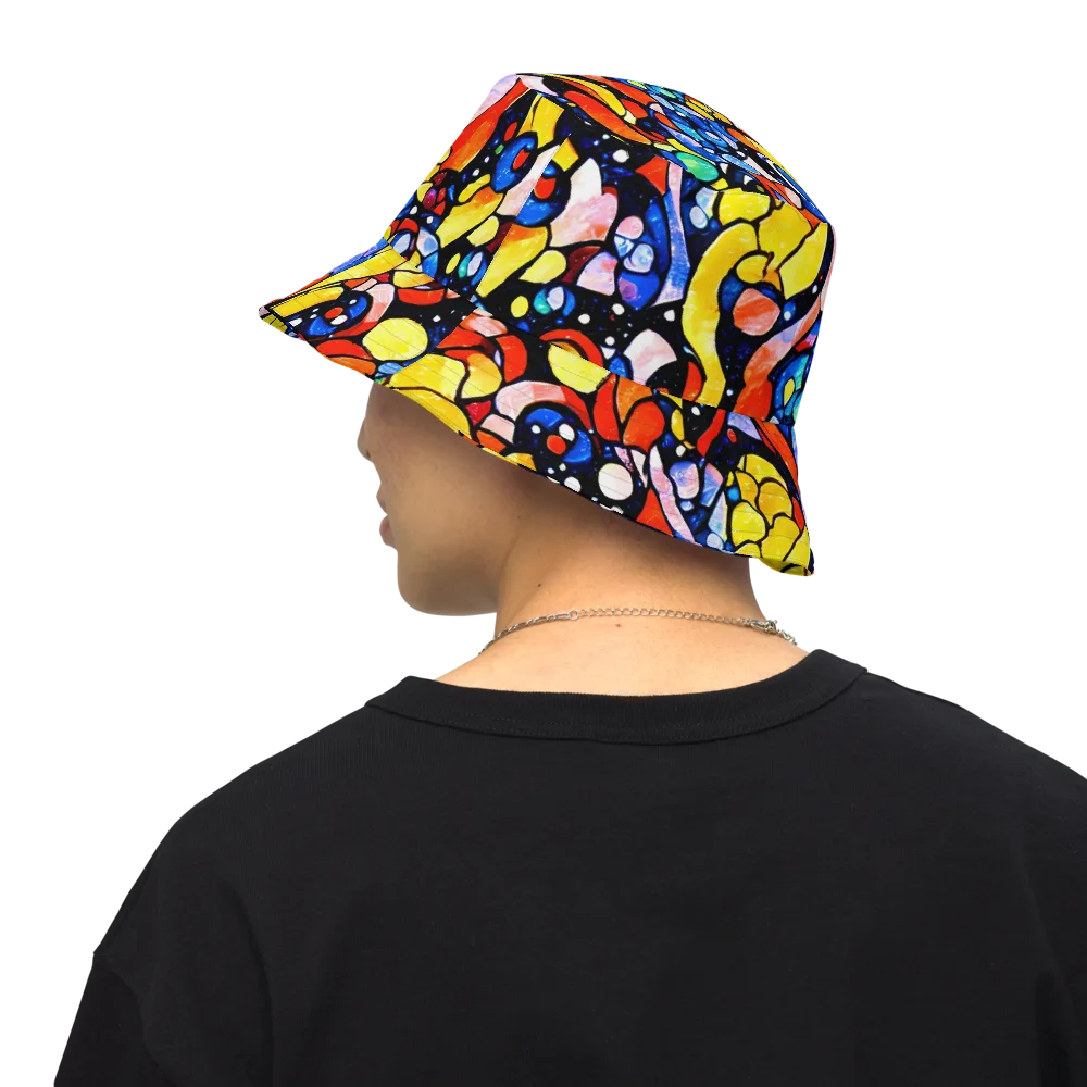 Supernova Symphony on Reversible Bucket Hat — Back Inside