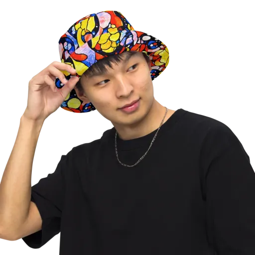 Supernova Symphony on a Reversible Bucket Hat
