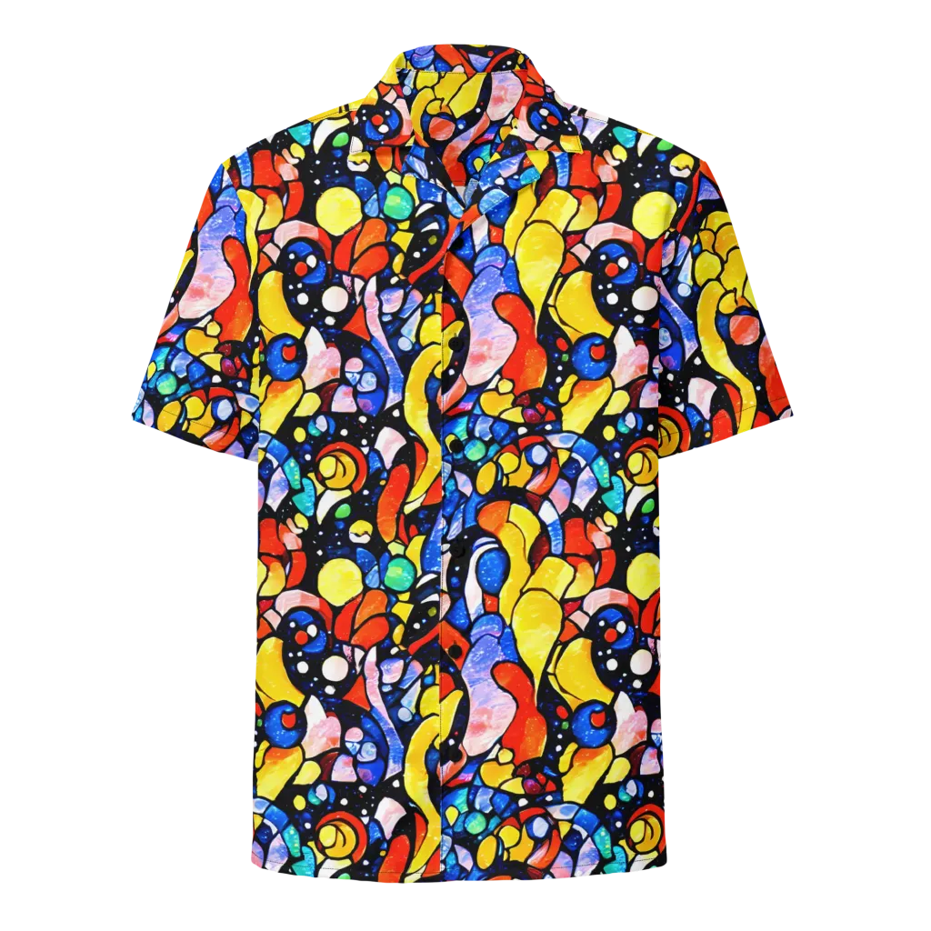 Supernova Symphony on Button Shirt — Front