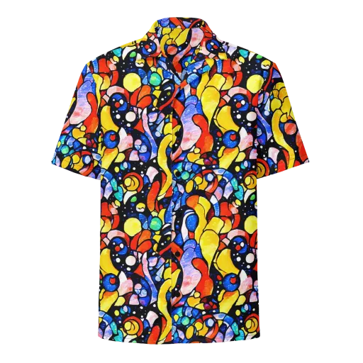 Supernova Symphony on a Button Shirt