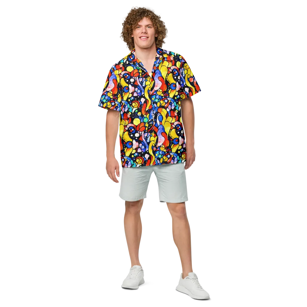 Supernova Symphony on Button Shirt — Front