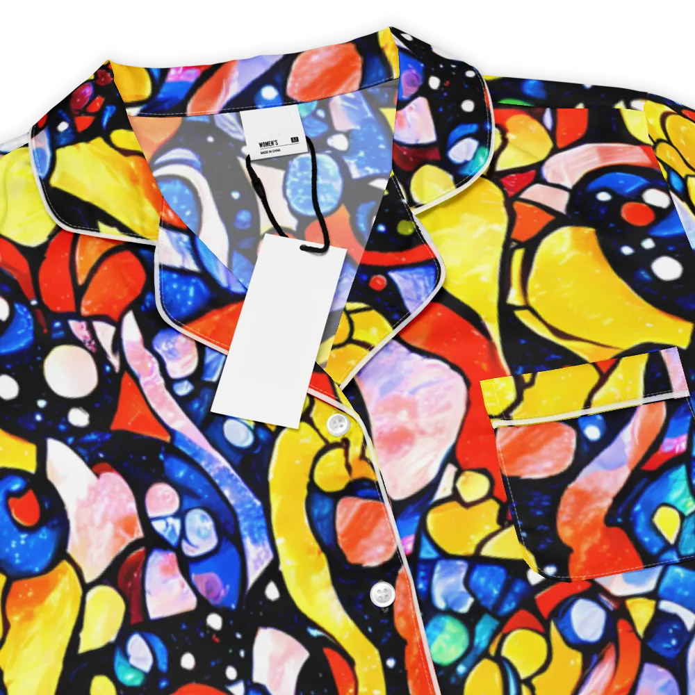 Supernova Symphony on Women's Short Sleeve Pajama Top — Product details