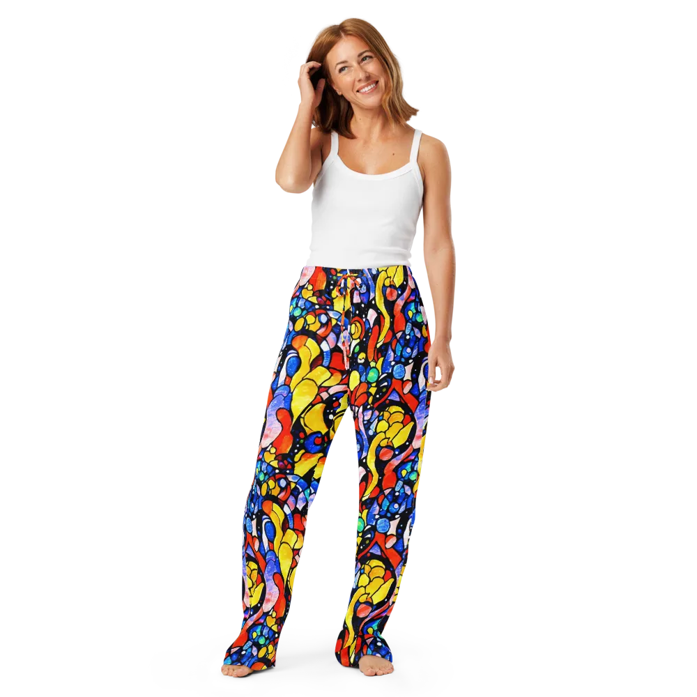 Supernova Symphony on Women's Pajama Pants — Front