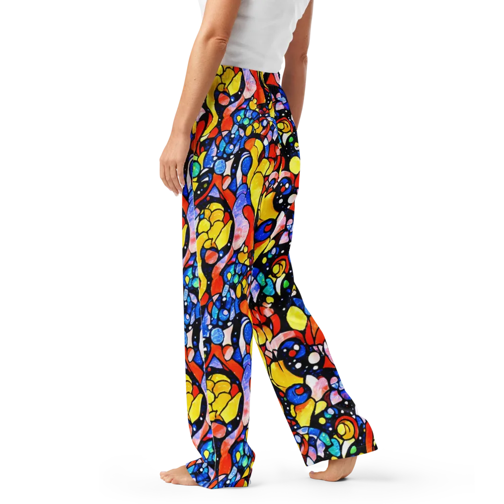 Supernova Symphony on Women's Pajama Pants — Left