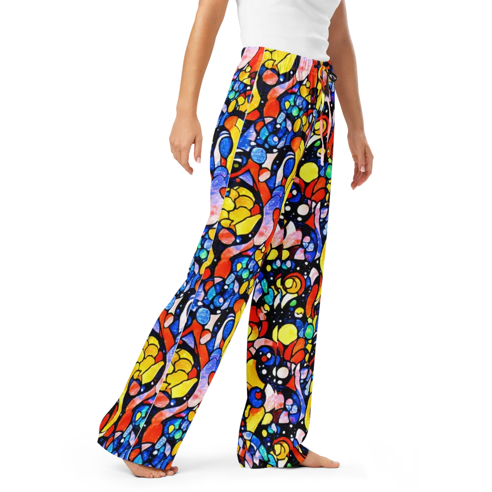 Supernova Symphony on Women's Pajama Pants — Right Front