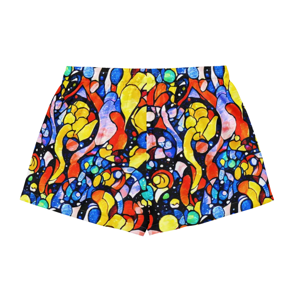 Supernova Symphony on Women's Pajama Shorts — Back