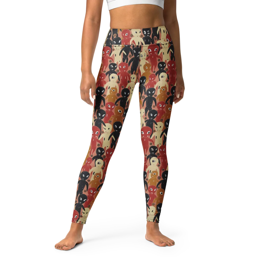 Roswell Roster on Yoga Leggings — Front