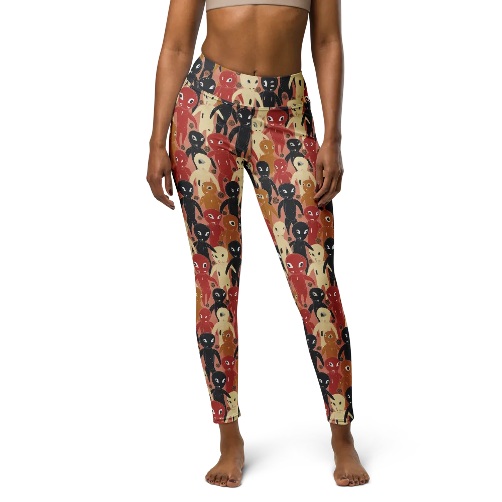Roswell Roster on Yoga Leggings — Front