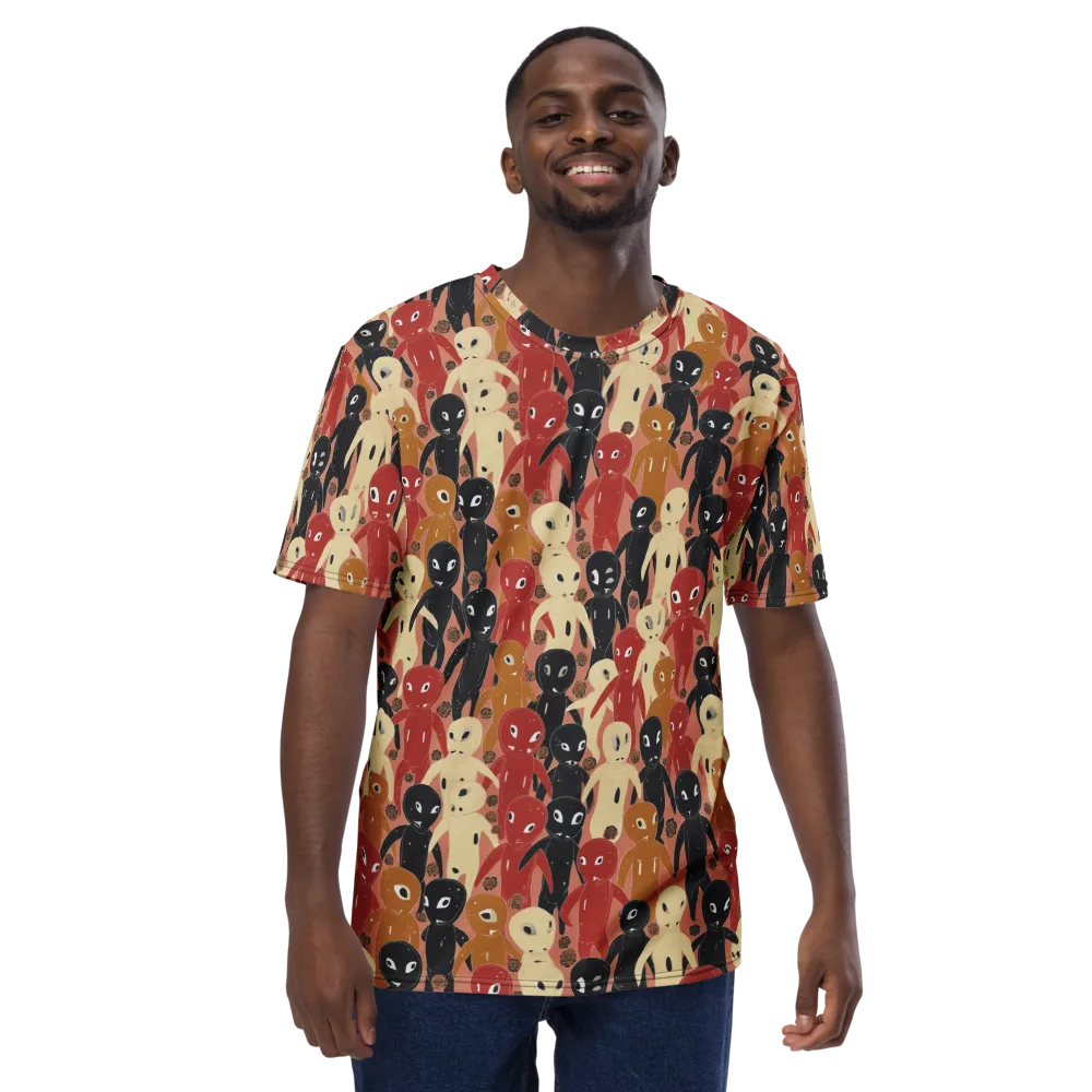 Roswell Roster on Men's Crew Neck T-Shirt — Front