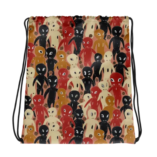Roswell Roster on a Drawstring Bag