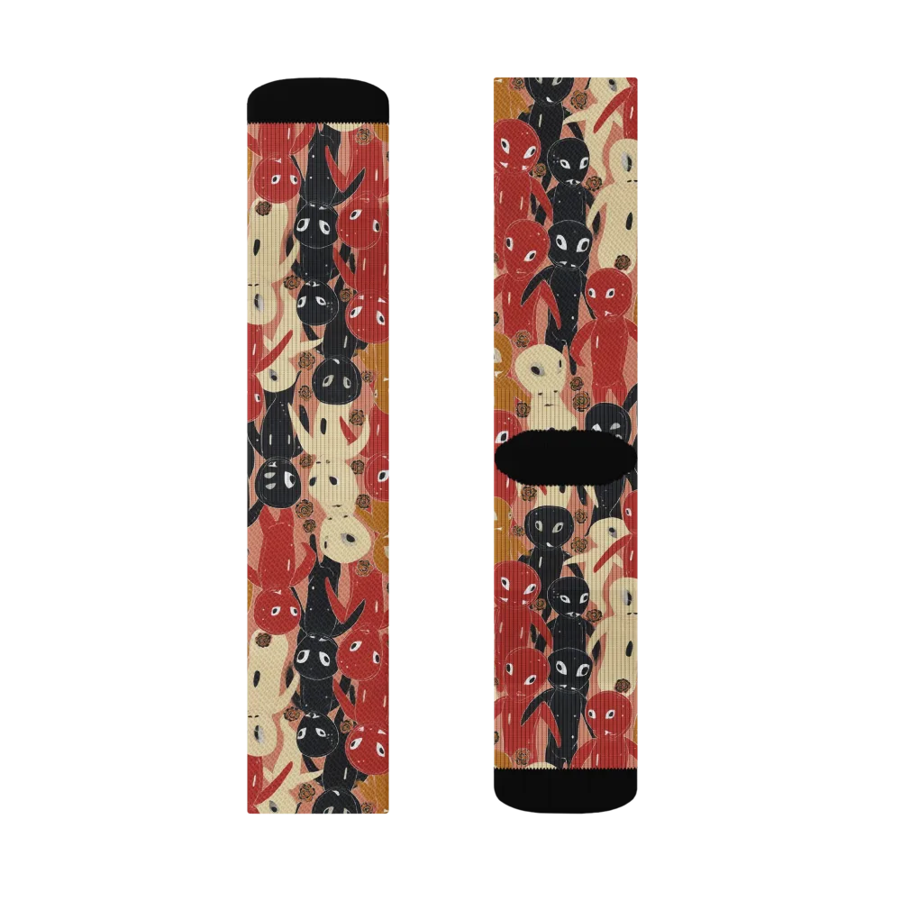 Roswell Roster on Socks — Right Sock