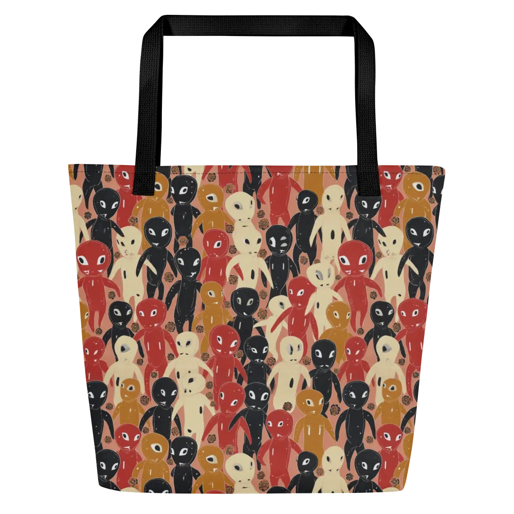 Roswell Roster on Large Tote Bag W/ Pocket — Front