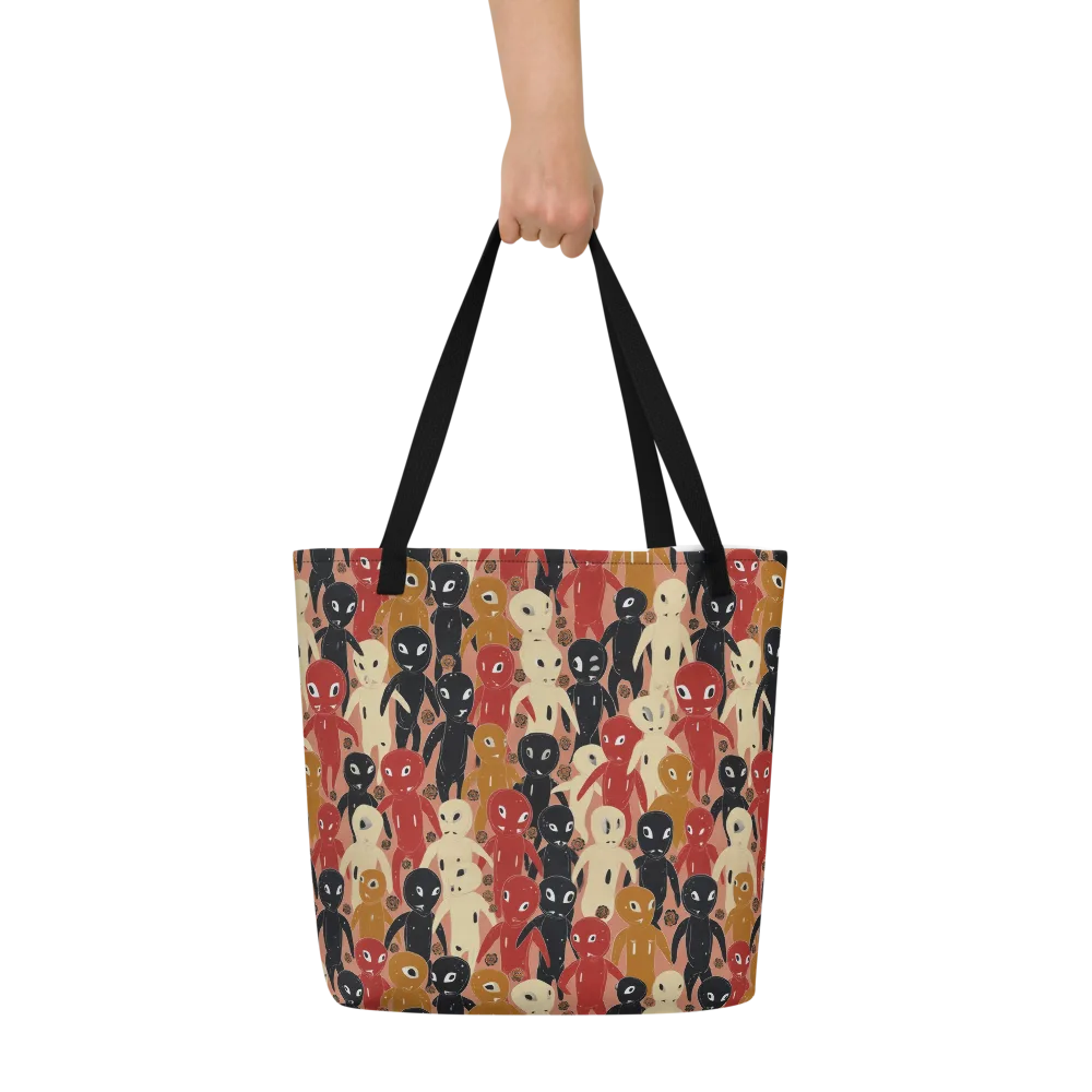 Roswell Roster on Large Tote Bag W/ Pocket — Front