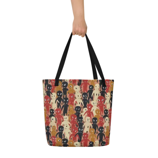 Roswell Roster on a Large Tote Bag W/ Pocket