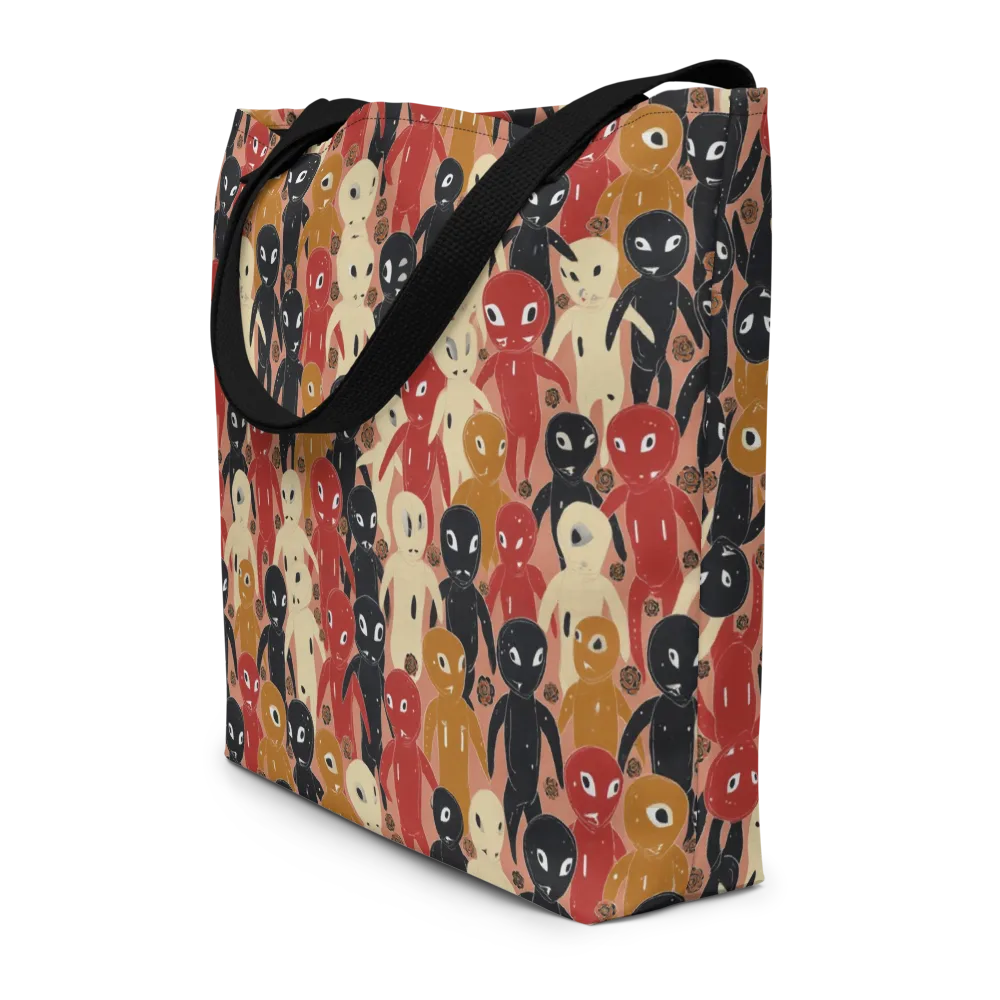 Roswell Roster on Large Tote Bag W/ Pocket — Front