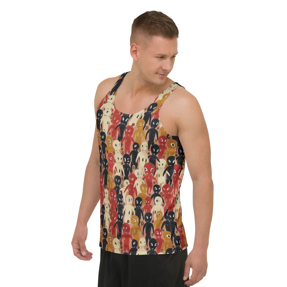 Roswell Roster on Men's Tank Top — Left Front
