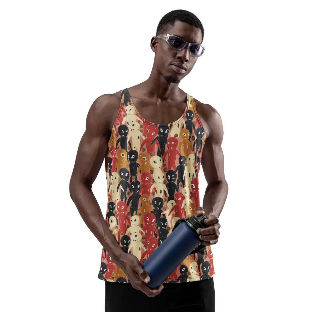 Roswell Roster on Men's Tank Top — Front