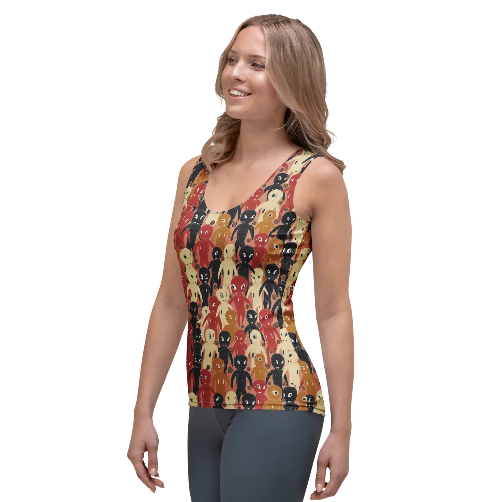 Roswell Roster on Women's Tank Top — Left Front