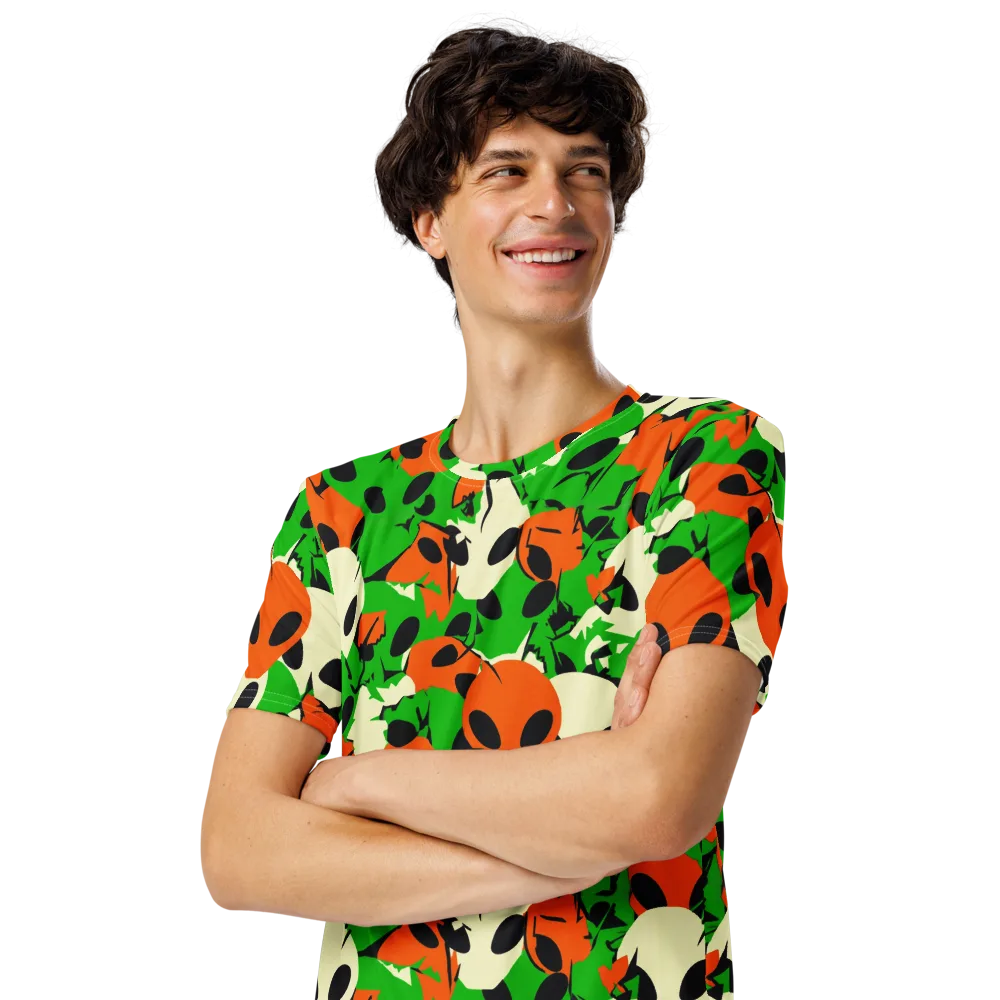 Electric Encounter on Men's Crew Neck T-Shirt — Left Front