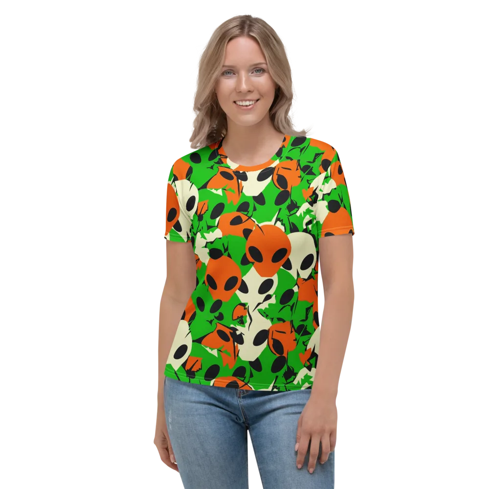 Electric Encounter on Women's Crew Neck T-Shirt — Front