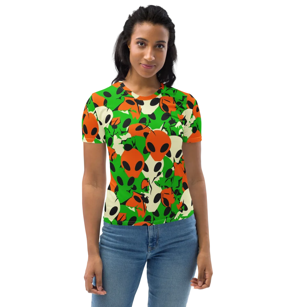 Electric Encounter on Women's Crew Neck T-Shirt — Front
