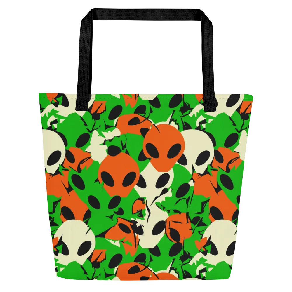 Electric Encounter on Large Tote Bag W/ Pocket — Front