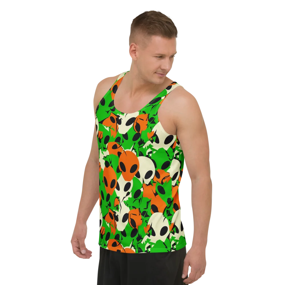 Electric Encounter on Men's Tank Top — Left Front