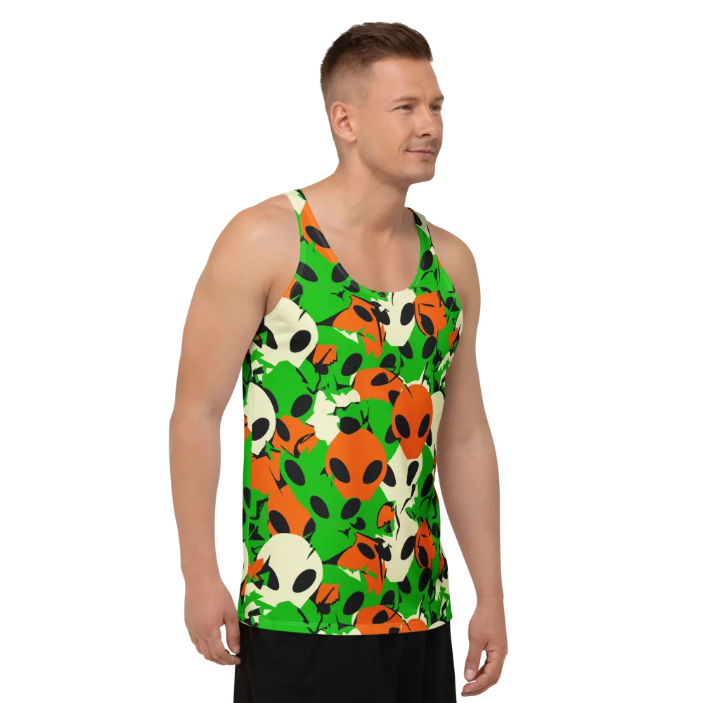 Electric Encounter on Men's Tank Top — Right Front