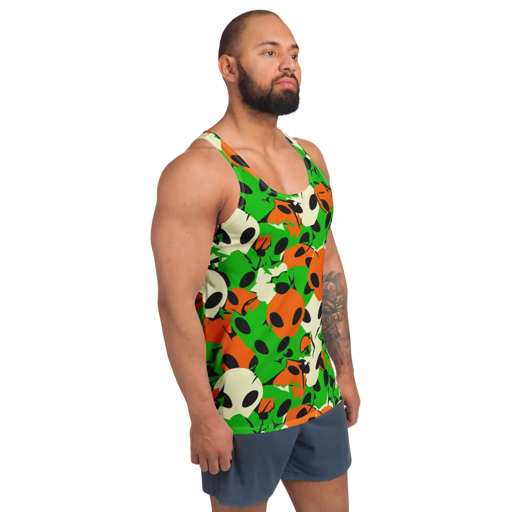 Electric Encounter on Men's Tank Top — Right Front