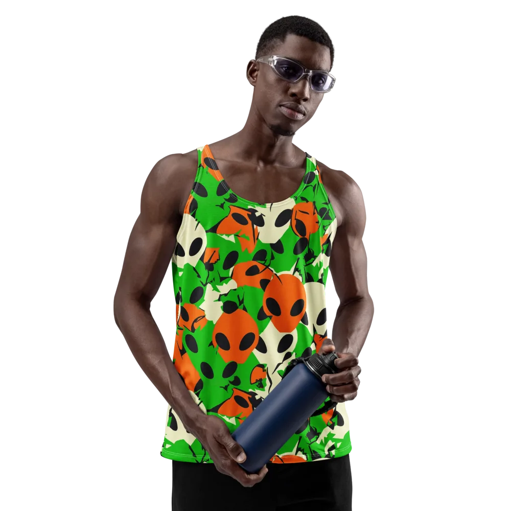 Electric Encounter on Men's Tank Top — Front