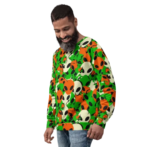Electric Encounter on a Sweatshirt