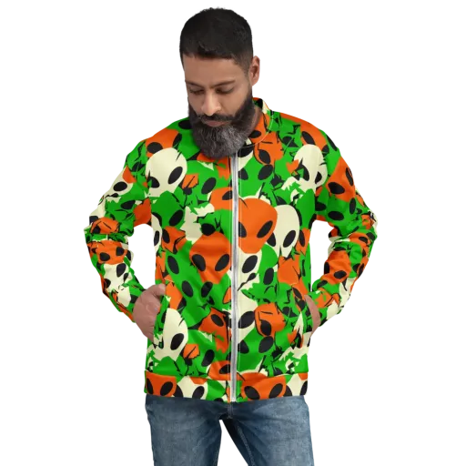 Electric Encounter on a Bomber Jacket