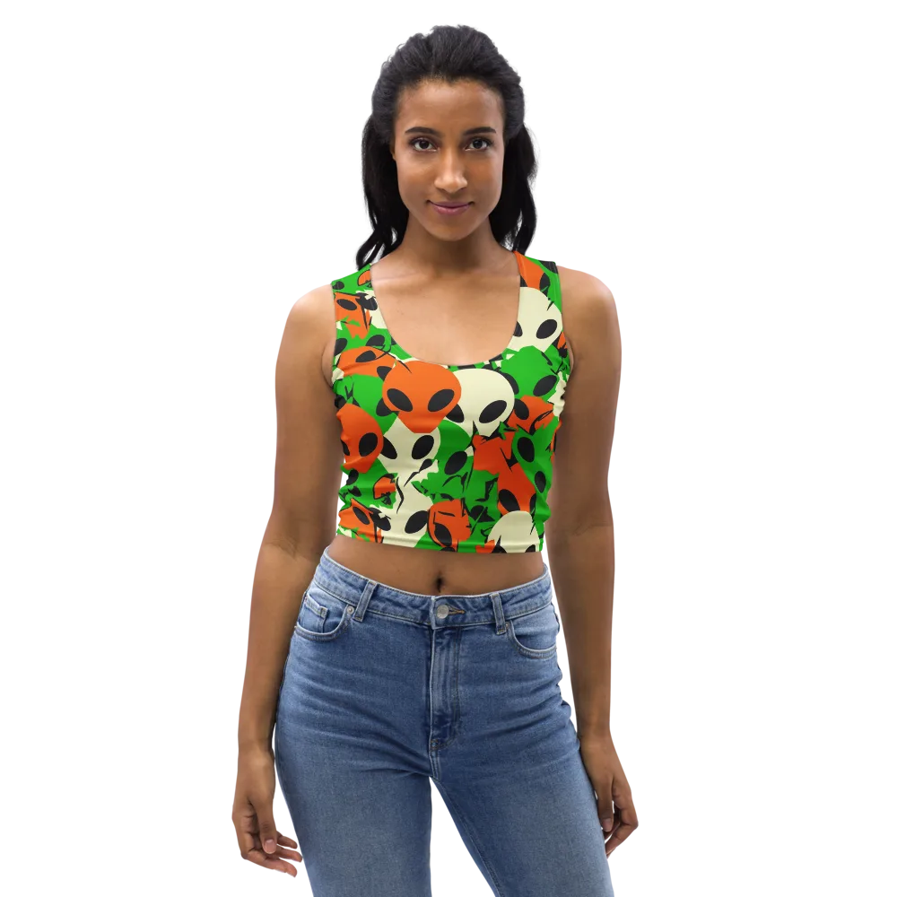 Electric Encounter on Crop Top — Front