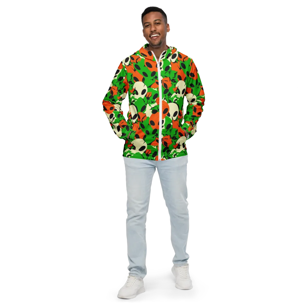 Electric Encounter on Men's Windbreaker — Front