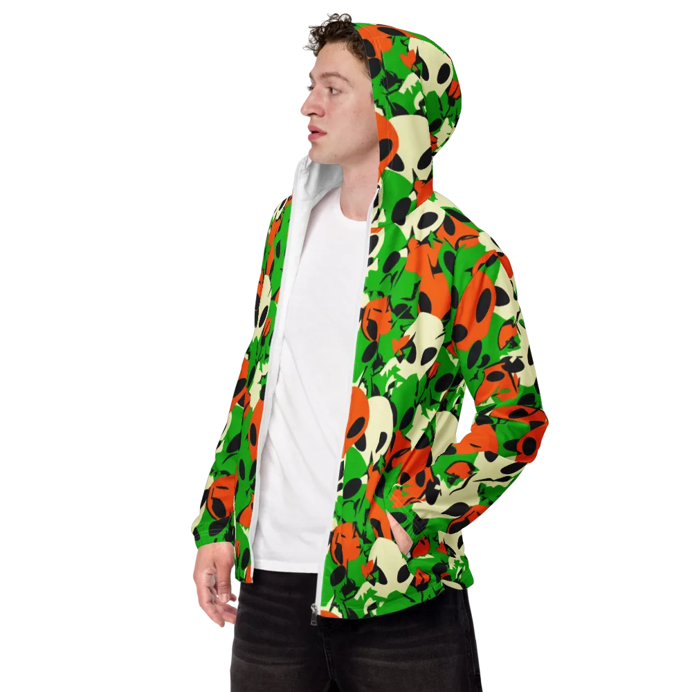 Electric Encounter on Men's Windbreaker — Left Front