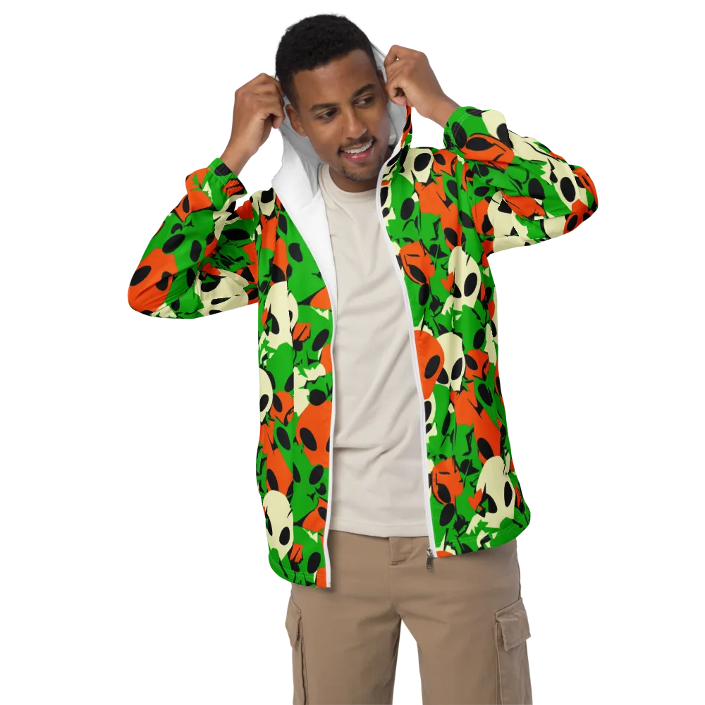Electric Encounter on Men's Windbreaker — Front
