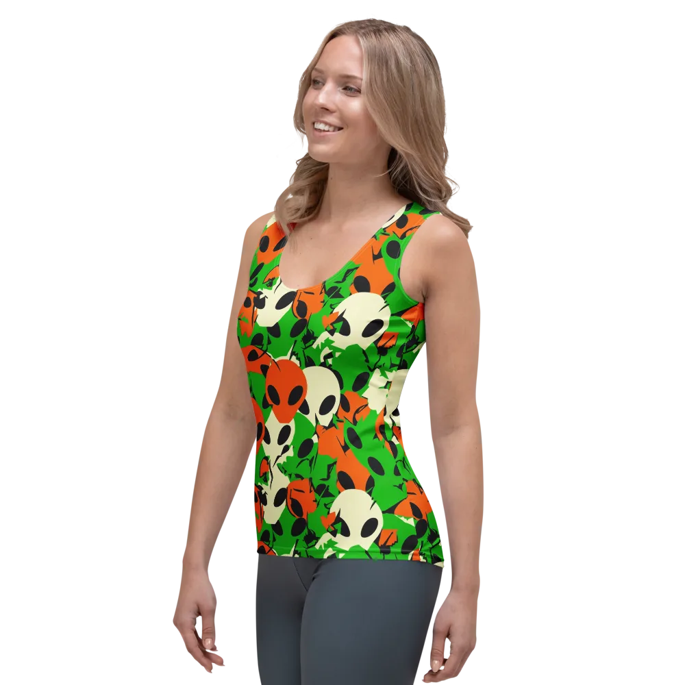 Electric Encounter on Women's Tank Top — Left Front