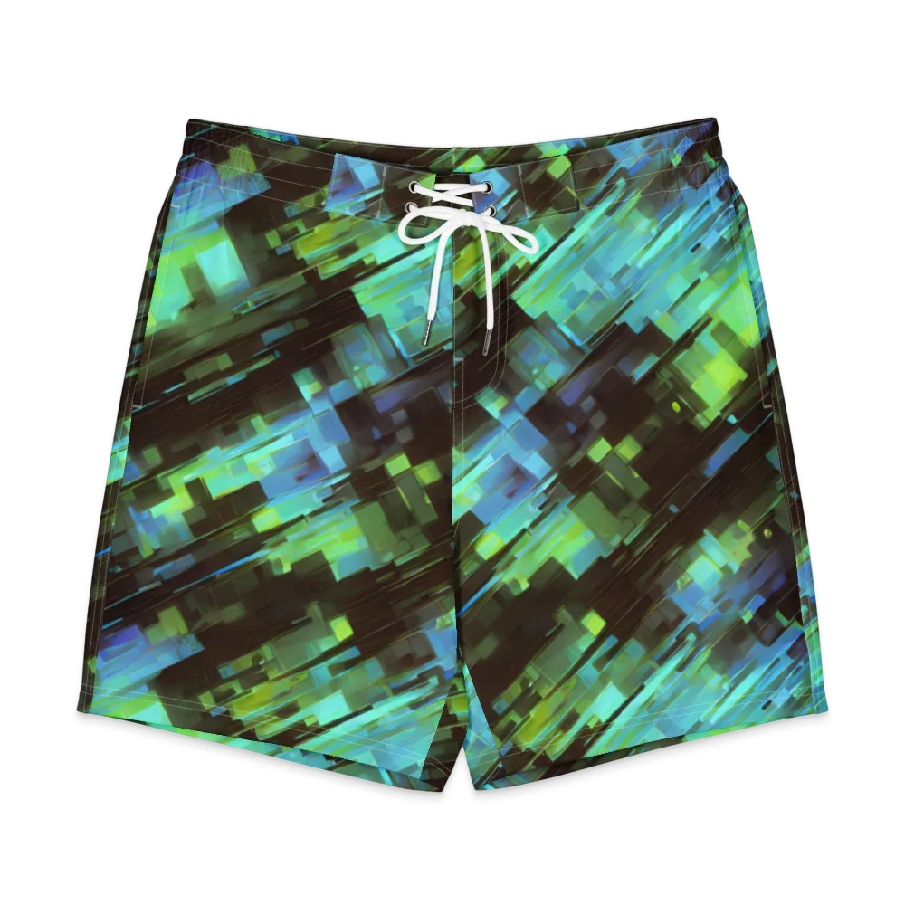 Cyber Shard on Men's Board Shorts — Front