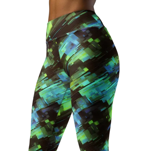 Cyber Shard on a Yoga Leggings