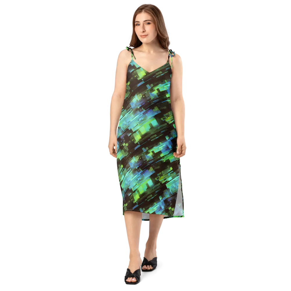 Cyber Shard on Slip Dress — Front