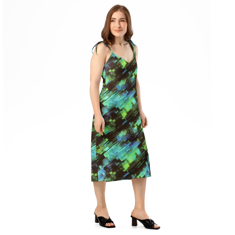 Cyber Shard on Slip Dress — Right Front