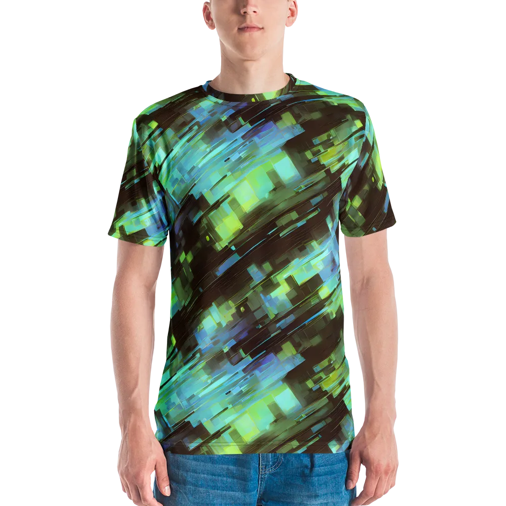 Cyber Shard on Men's Crew Neck T-Shirt — Front