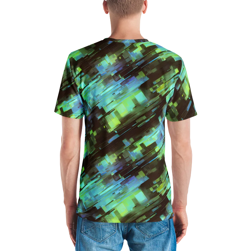 Cyber Shard on Men's Crew Neck T-Shirt — Back