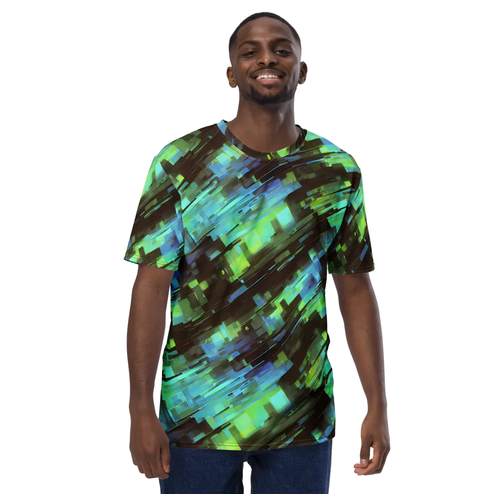 Cyber Shard on Men's Crew Neck T-Shirt — Front
