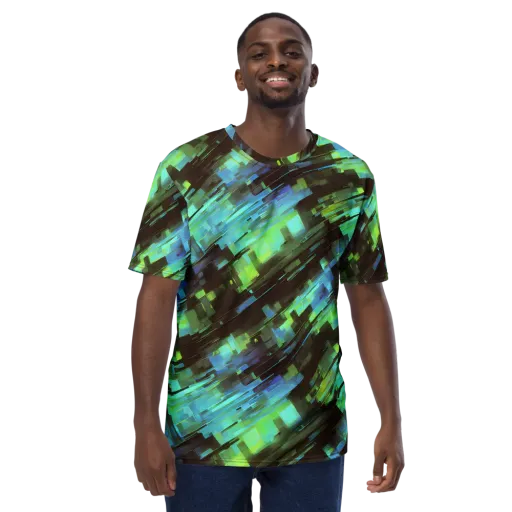Cyber Shard on a Men's Crew Neck T-Shirt