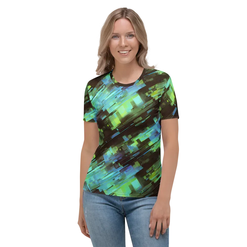 Cyber Shard on Women's Crew Neck T-Shirt — Front