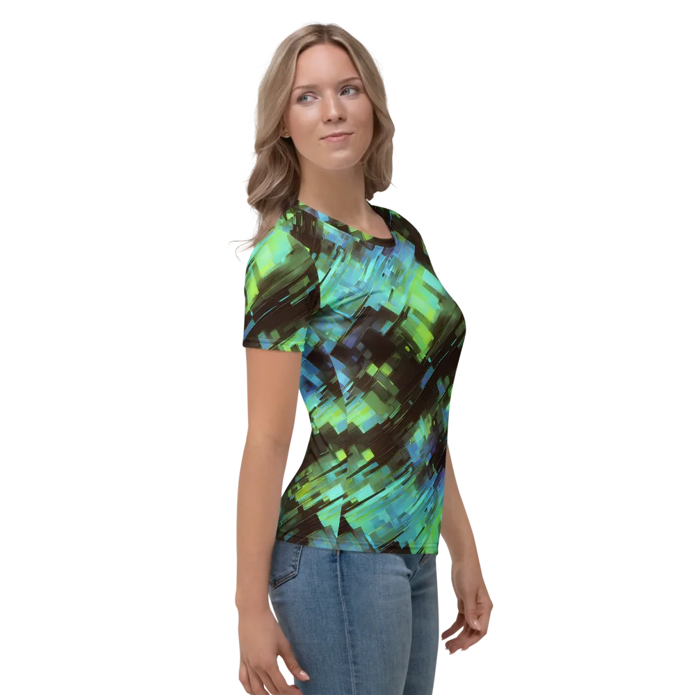 Cyber Shard on Women's Crew Neck T-Shirt — Right