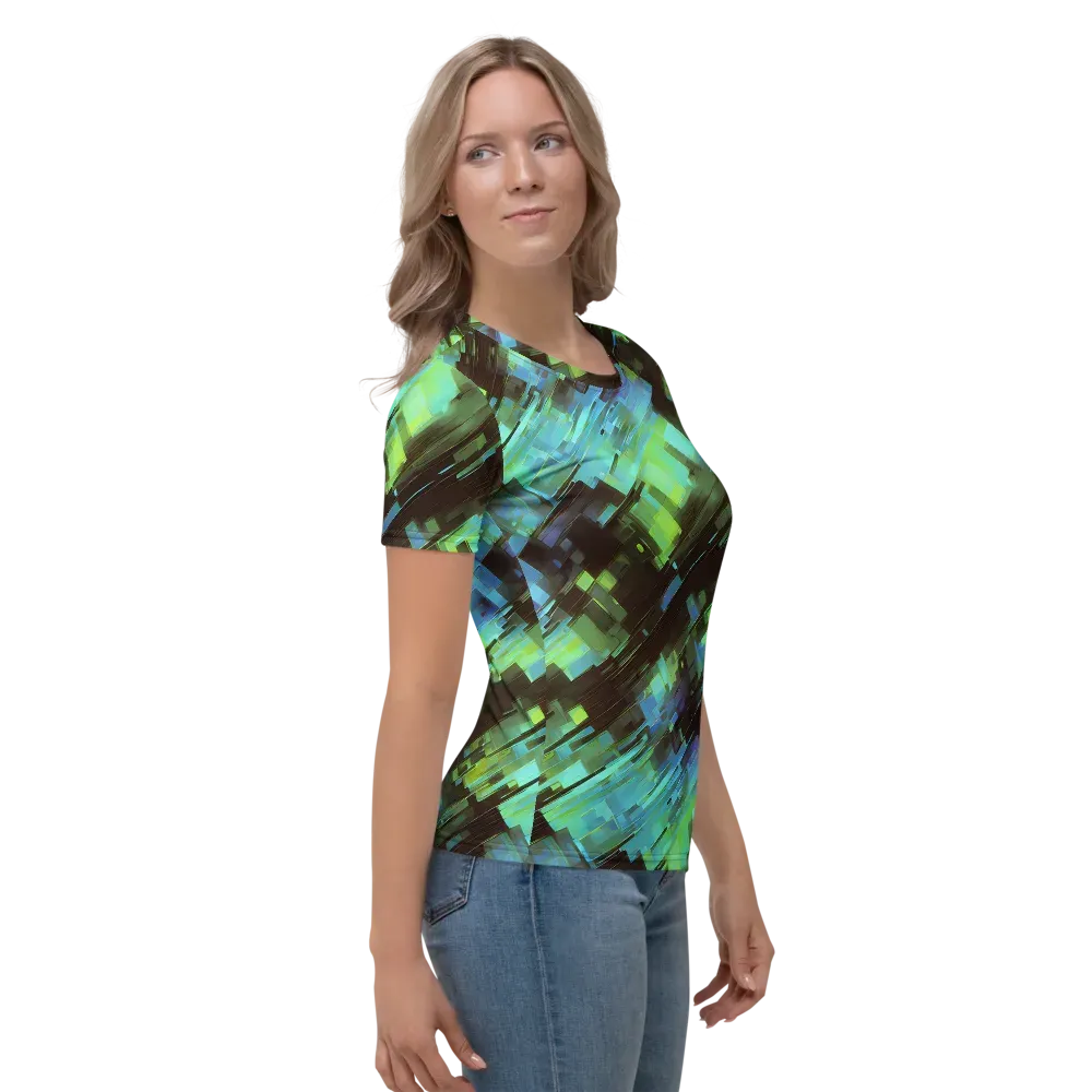 Cyber Shard on Women's Crew Neck T-Shirt — Right