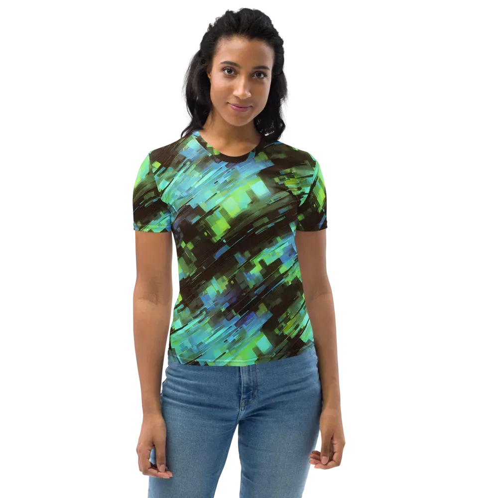 Cyber Shard on Women's Crew Neck T-Shirt — Front